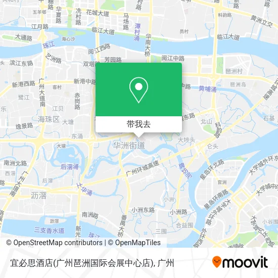 宜必思酒店(广州琶洲国际会展中心店)地图
