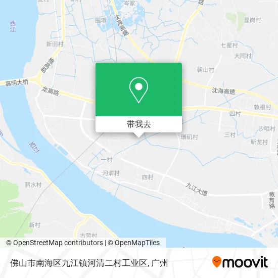 佛山市南海区九江镇河清二村工业区地图