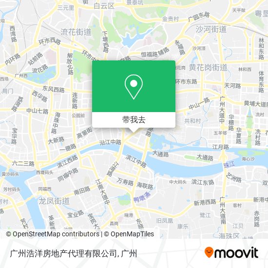 广州浩洋房地产代理有限公司地图