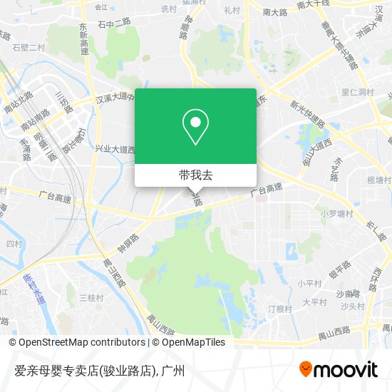 爱亲母婴专卖店(骏业路店)地图