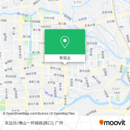东边坊/佛山一环辅路(路口)地图