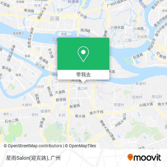 星雨Salon(迎宾路)地图
