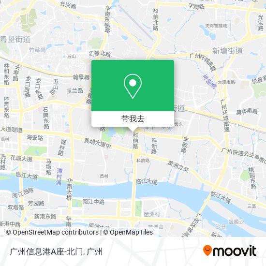 广州信息港A座-北门地图