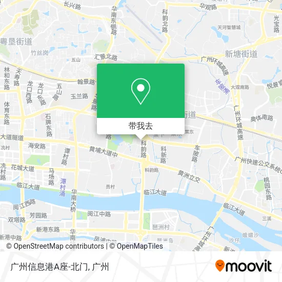 广州信息港A座-北门地图