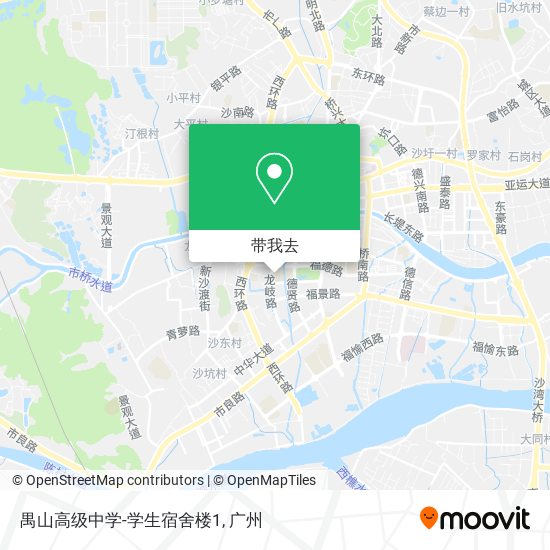 禺山高级中学-学生宿舍楼1地图