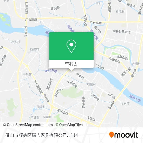 佛山市顺德区瑞吉家具有限公司地图