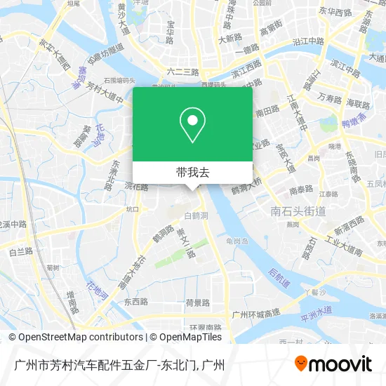 广州市芳村汽车配件五金厂-东北门地图