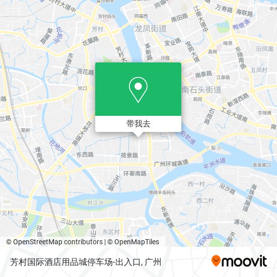 芳村国际酒店用品城停车场-出入口地图
