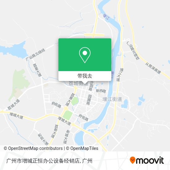 广州市增城正恒办公设备经销店地图