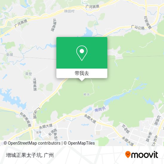 增城正果太子坑地图