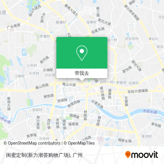 闺蜜定制(新力潮荟购物广场)地图