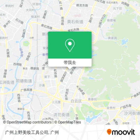 广州上野美妆工具公司地图