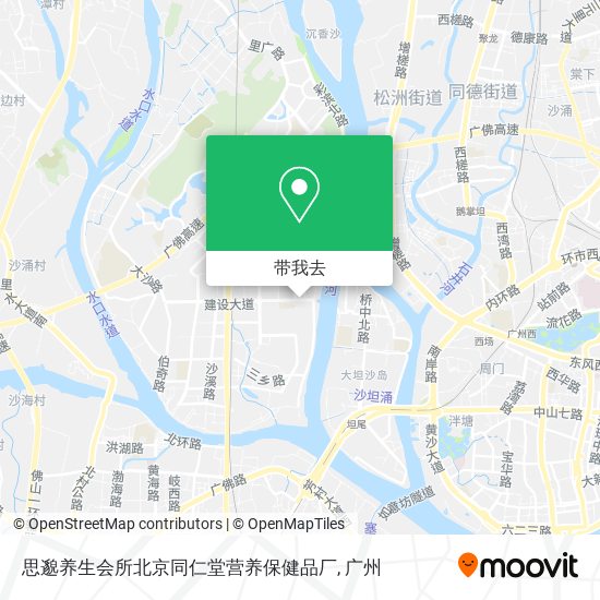 思邈养生会所北京同仁堂营养保健品厂地图