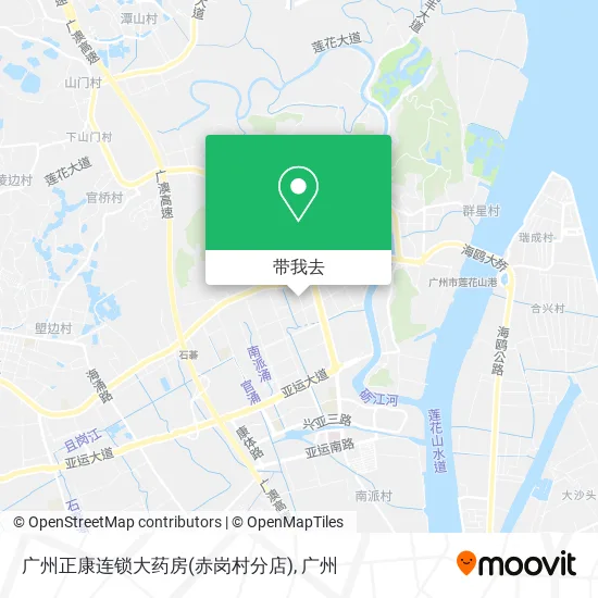 广州正康连锁大药房(赤岗村分店)地图