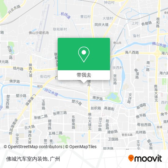 佛城汽车室内装饰地图