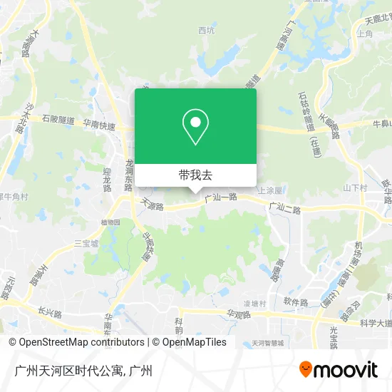 广州天河区时代公寓地图
