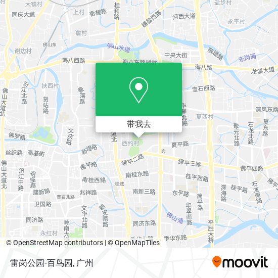 雷岗公园-百鸟园地图
