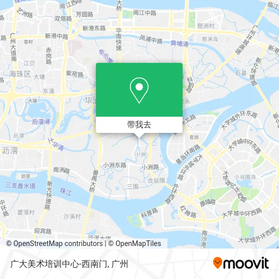 广大美术培训中心-西南门地图