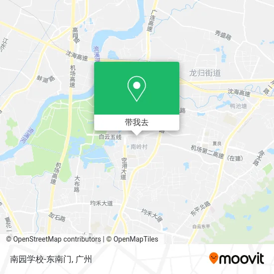 南园学校-东南门地图