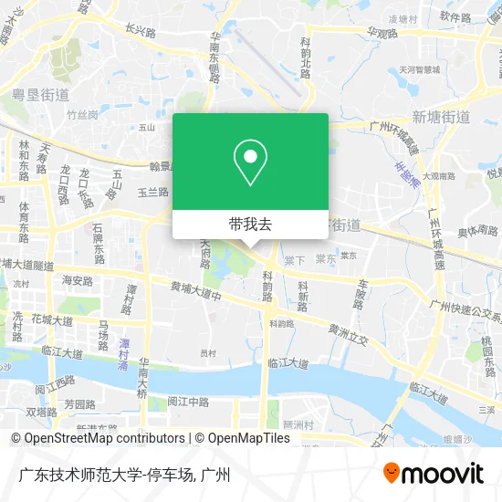广东技术师范大学-停车场地图