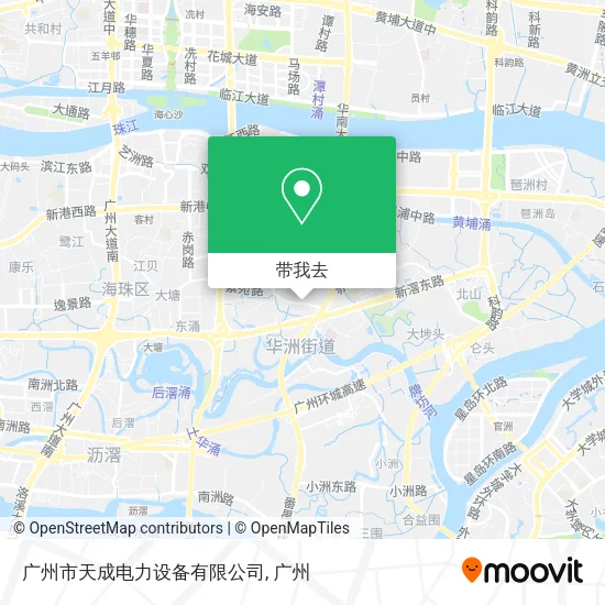 广州市天成电力设备有限公司地图