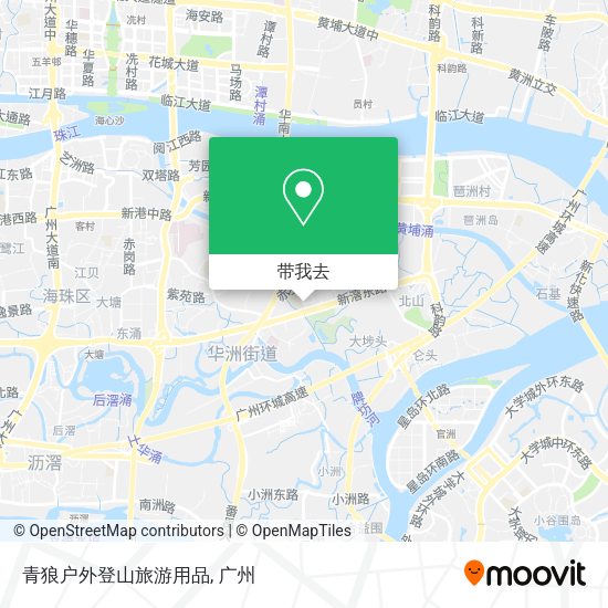 青狼户外登山旅游用品地图