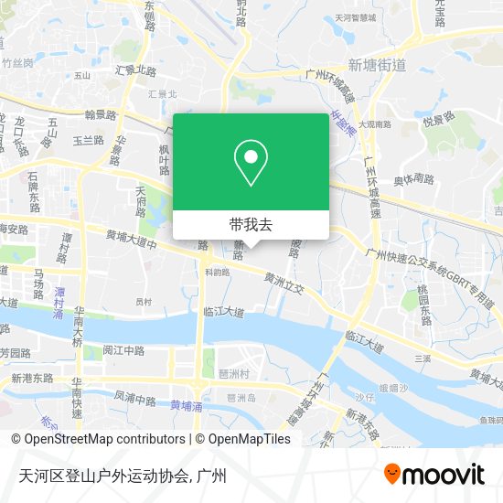 天河区登山户外运动协会地图