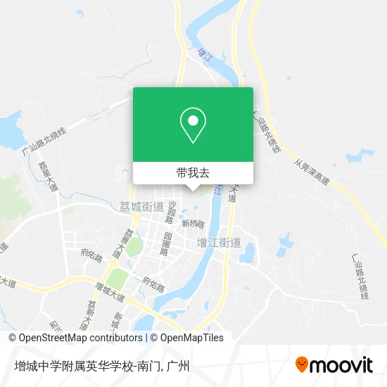 增城中学附属英华学校-南门地图
