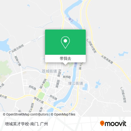 增城英才学校-南门地图