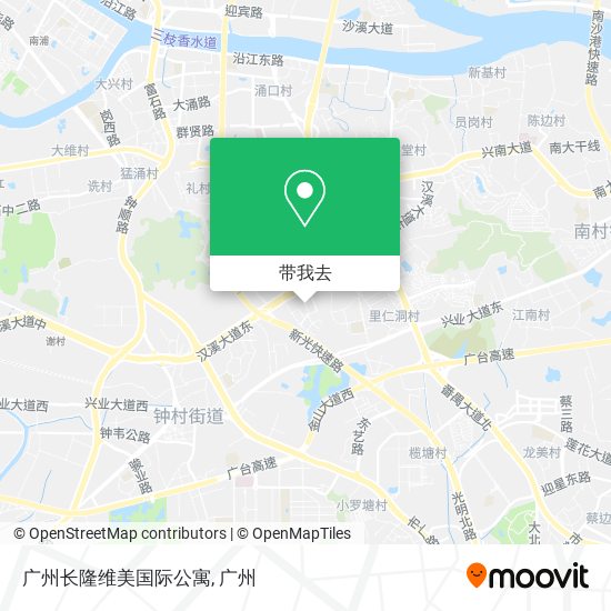 广州长隆维美国际公寓地图