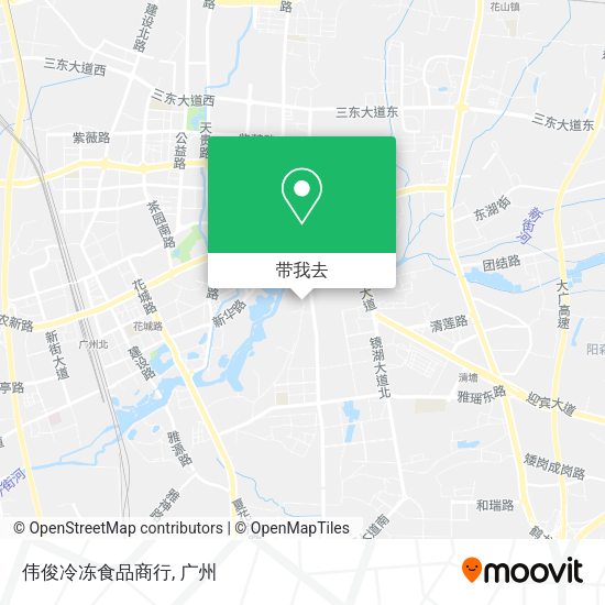伟俊冷冻食品商行地图