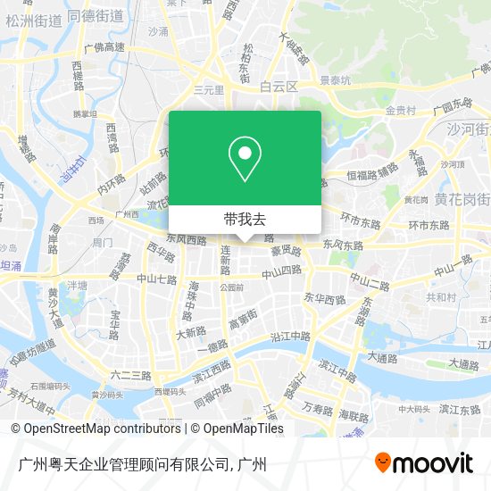 广州粤天企业管理顾问有限公司地图