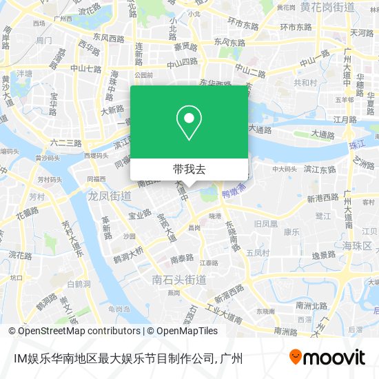 IM娱乐华南地区最大娱乐节目制作公司地图