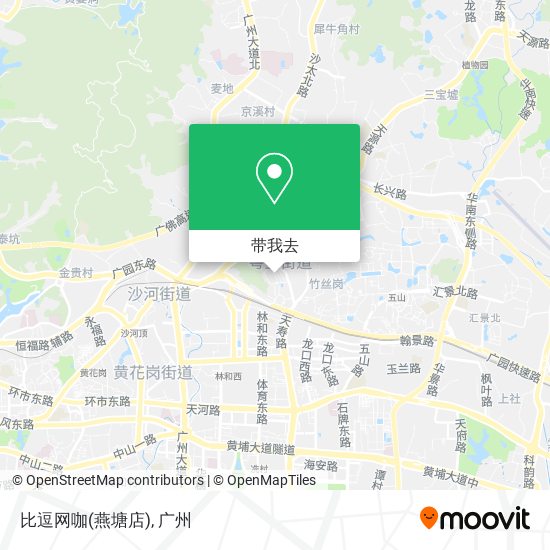 比逗网咖(燕塘店)地图