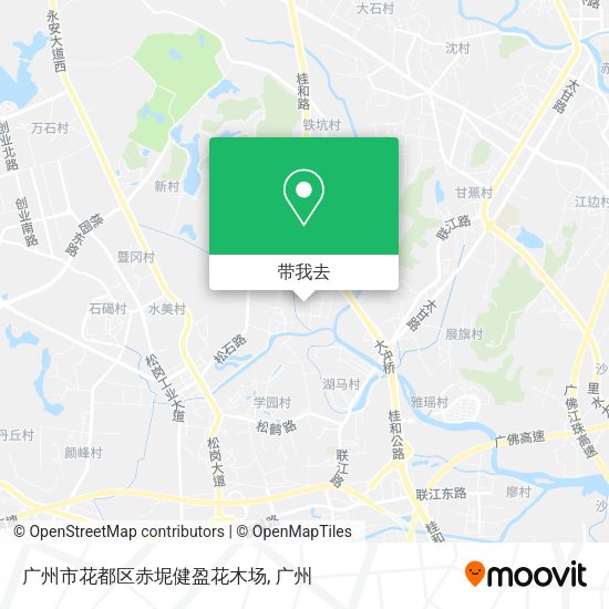 广州市花都区赤坭健盈花木场地图