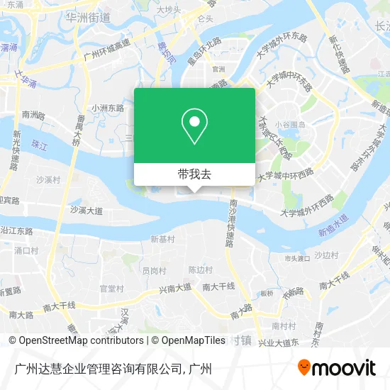 广州达慧企业管理咨询有限公司地图