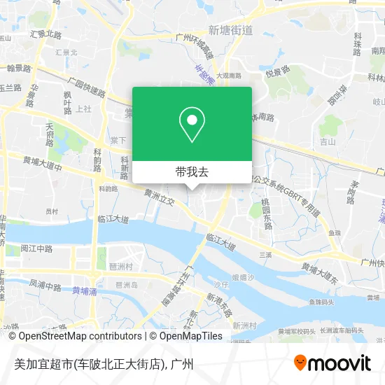 美加宜超市(车陂北正大街店)地图