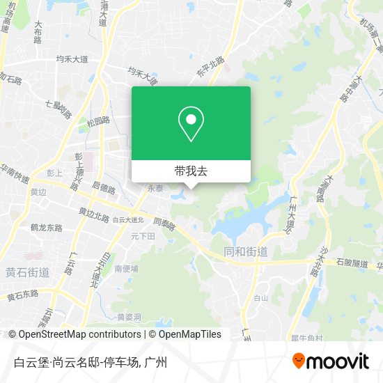 白云堡·尚云名邸-停车场地图