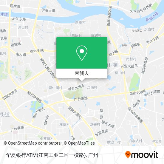 华夏银行ATM(江南工业二区一横路)地图
