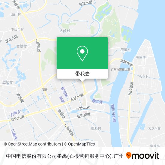 中国电信股份有限公司番禺(石楼营销服务中心)地图