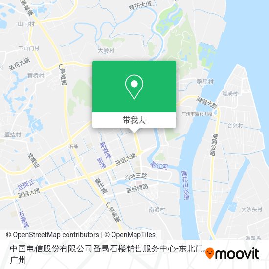 中国电信股份有限公司番禺石楼销售服务中心-东北门地图