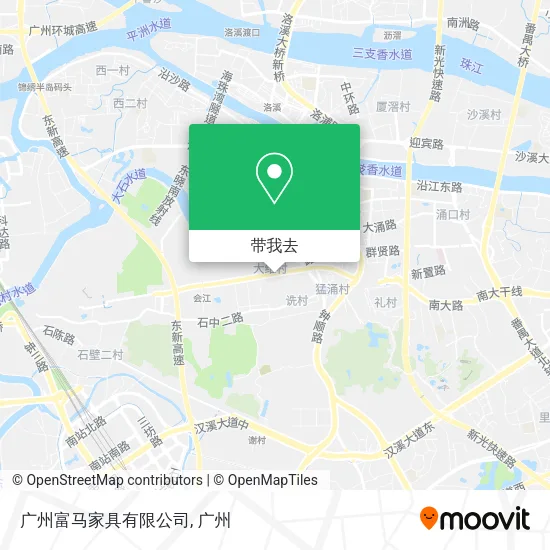 广州富马家具有限公司地图