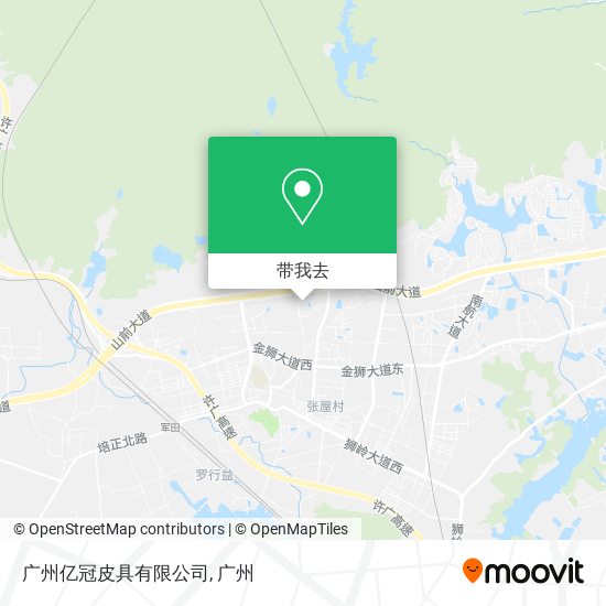 广州亿冠皮具有限公司地图