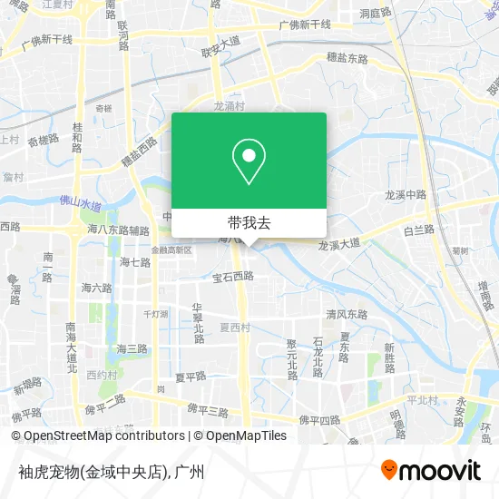 袖虎宠物(金域中央店)地图
