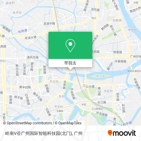 岭南V谷广州国际智能科技园(北门)地图