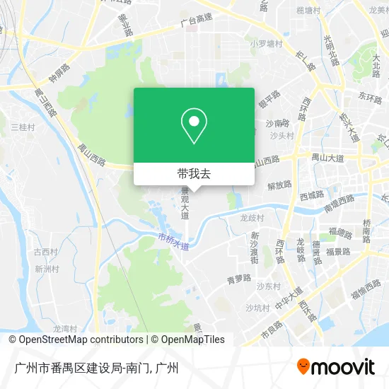 广州市番禺区建设局-南门地图