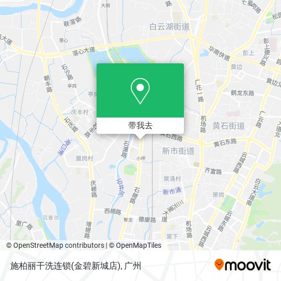 施柏丽干洗连锁(金碧新城店)地图