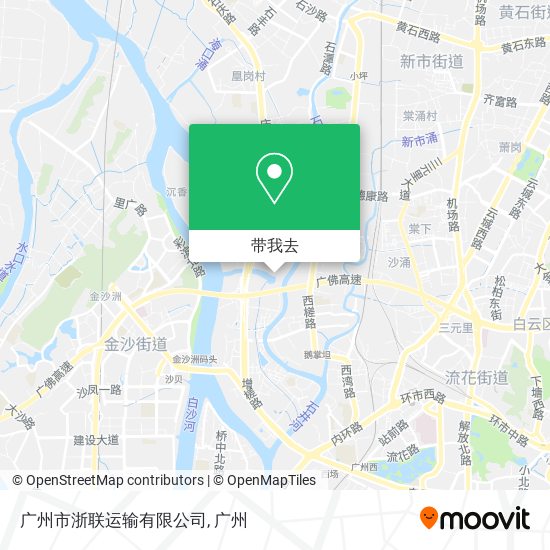 广州市浙联运输有限公司地图