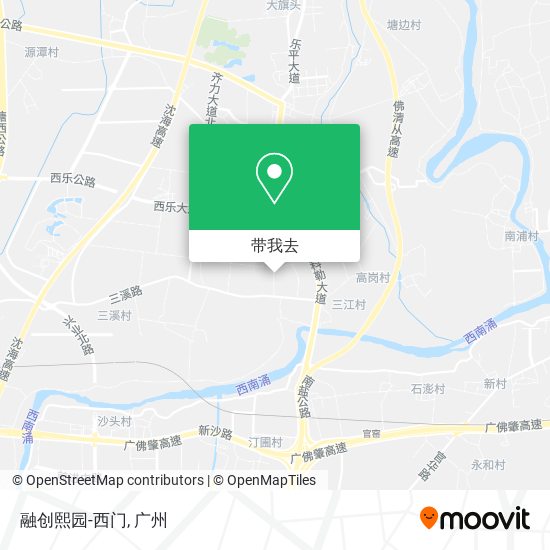 融创熙园-西门地图