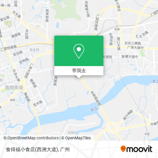 食得福小食店(西洲大道)地图